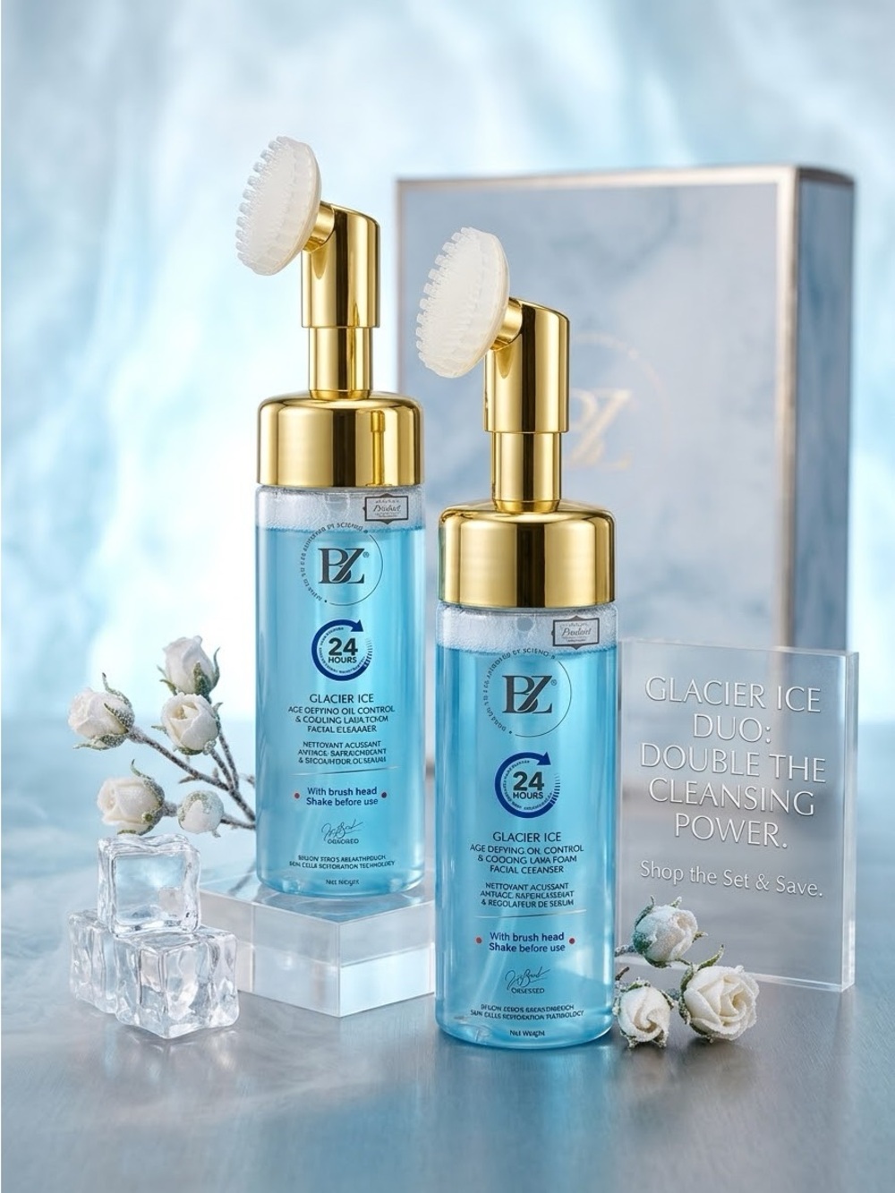 ❤️‍🔥Bundle of 2 Below Zero Oil Control Cooling Lava Foam Cleansers ~ Retail $360